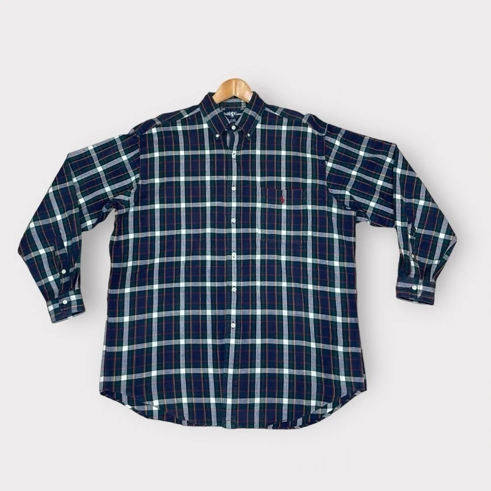 Ralph Lauren Blaine Plaid Button Down Men’s Large